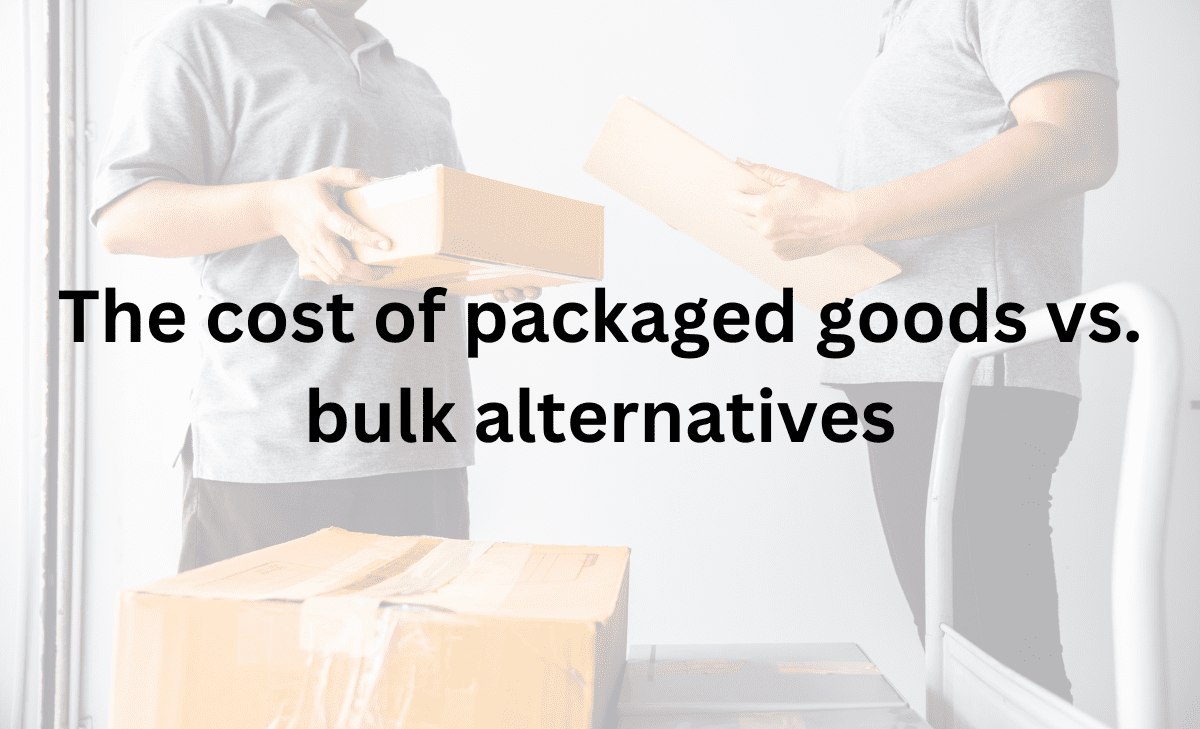 Packaged Goods Buying and Selling Vs Bulk Alternative