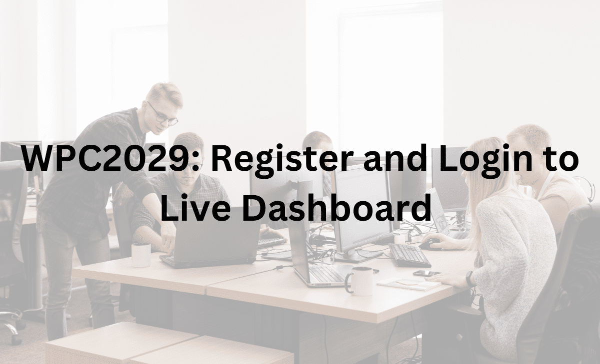WPC2029: Register and Login to Live Dashboard